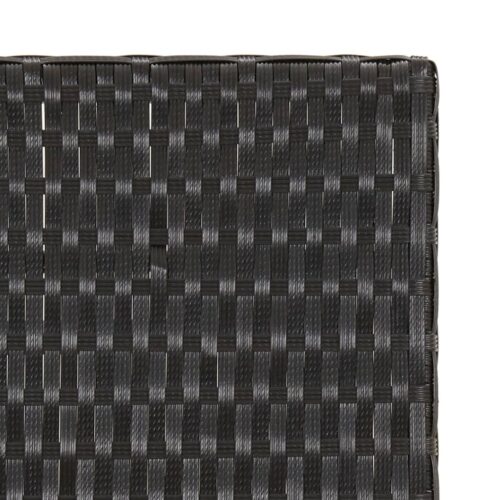 Folding Table Black 45x35x32cm Poly Rattan - Image 6