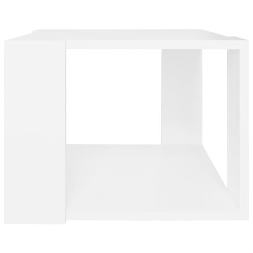 Coffee Table White 40x40x30cm Engineered Wood - Image 4