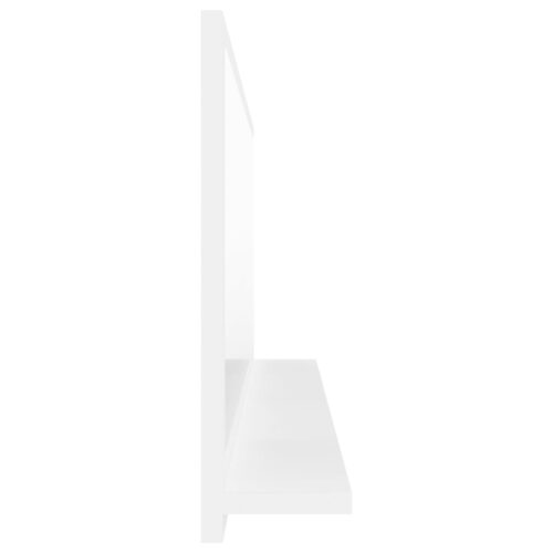 Bathroom Mirror White 100x10.5x37cm Engineered Wood - Image 5