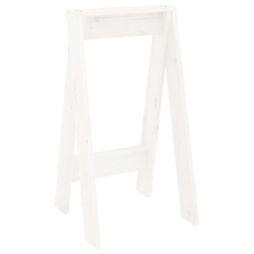2x Rustic Pine Wood Stools Kitchen Dining Counter Barstools Chairs White 40x40x75cm