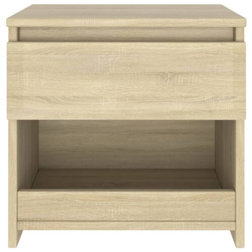 Bedside Cabinet Sonoma Oak 40x30x39cm Engineered Wood - Image 4
