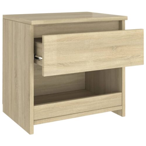 Bedside Cabinet Sonoma Oak 40x30x39cm Engineered Wood - Image 6