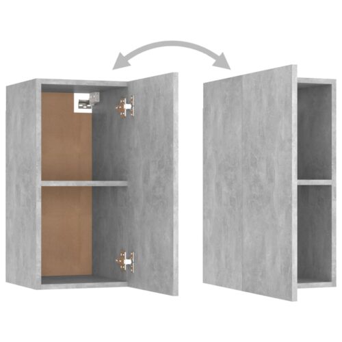 TV Cabinet Concrete Grey 30.5x30x60cm Engineered Wood - Image 6