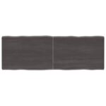 Table Top Dark Brown 120x40x(2-4)cm Treated Solid Wood DIY Desk Panel Board