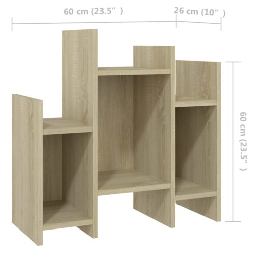 Side Cabinet Sonoma Oak 60x26x60cm Engineered Wood - Image 7