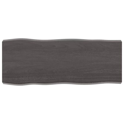 Table Top Dark Brown 100x40x(2-6)cm Treated Solid Wood DIY Desk Panel Board - Image 8