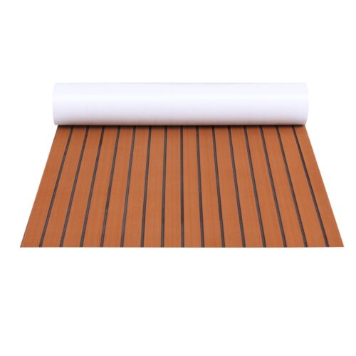 Seamanship EVA Foam Boat Flooring Mat Decking Sheet 240x90x0.6cm Dark Brown - Image 3
