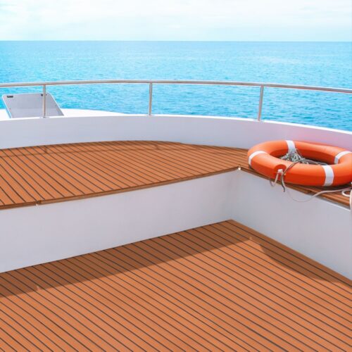 Seamanship EVA Foam Boat Flooring Mat Decking Sheet 240x90x0.6cm Dark Brown - Image 7