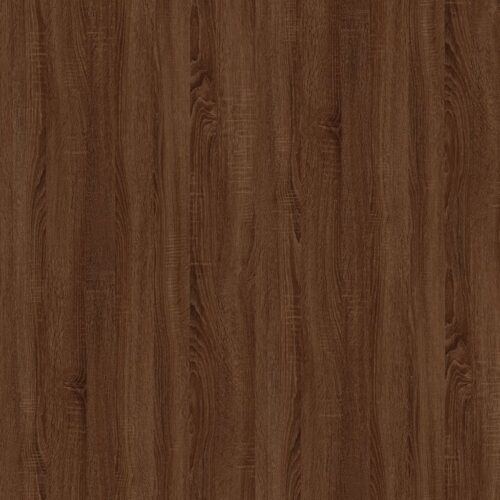 Coffee Table Brown Oak 80x50x45cm Engineered Wood Iron - Image 6