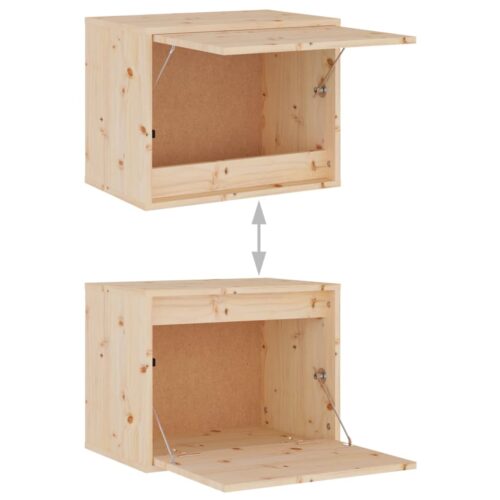 TV Cabinets 3 pcs Solid Wood Pine - Image 8