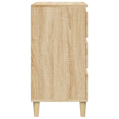 Wooden Bedside Table Drawers Storage Side Cabinet Bedroom Nightstand Sonoma Oak - Image 8