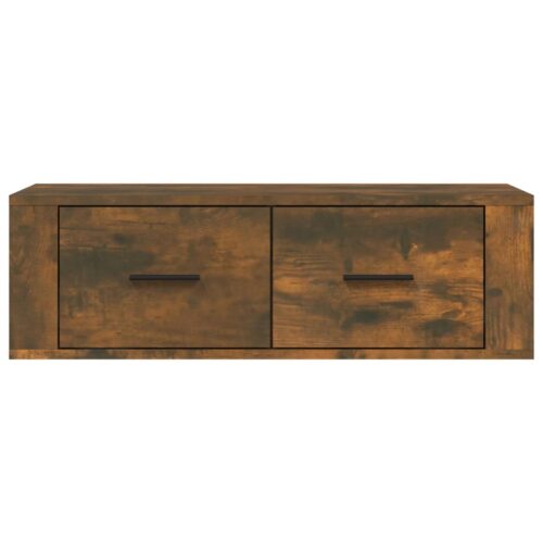 Hanging TV Cabinet Smoked Oak 80x36x25cm Engineered Wood - Image 6