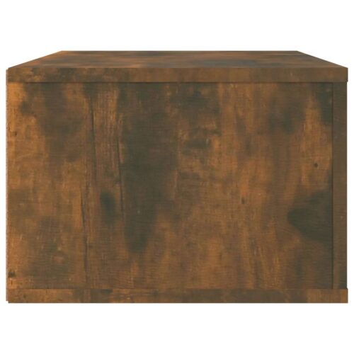 Hanging TV Cabinet Smoked Oak 80x36x25cm Engineered Wood - Image 8