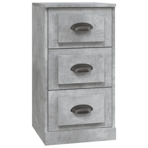 Sideboard Concrete Grey 36x35.5x67.5cm Engineered Wood - Image 2