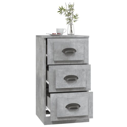 Sideboard Concrete Grey 36x35.5x67.5cm Engineered Wood - Image 7