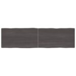 Table Top Dark Brown 180x50x(2-4)cm Treated Solid Wood DIY Desk Panel Board