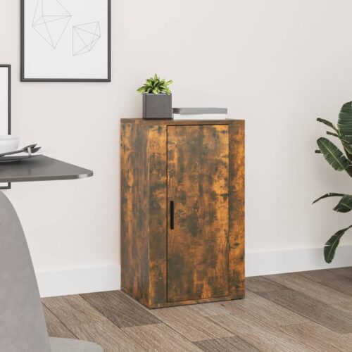 Sideboard Smoked Oak 40x33x70cm Engineered Wood - Image 12