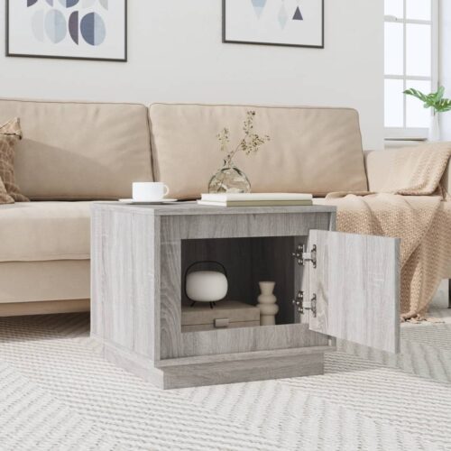 Coffee Table Grey Sonoma 51x50x44cm Engineered Wood - Image 3