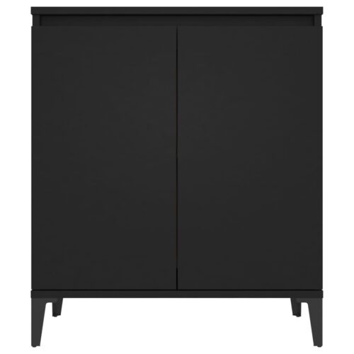 Sideboard Black 60x35x70cm Engineered Wood - Image 5