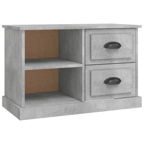 TV Cabinet Concrete Grey 73x35.5x47.5cm Engineered Wood - Image 2