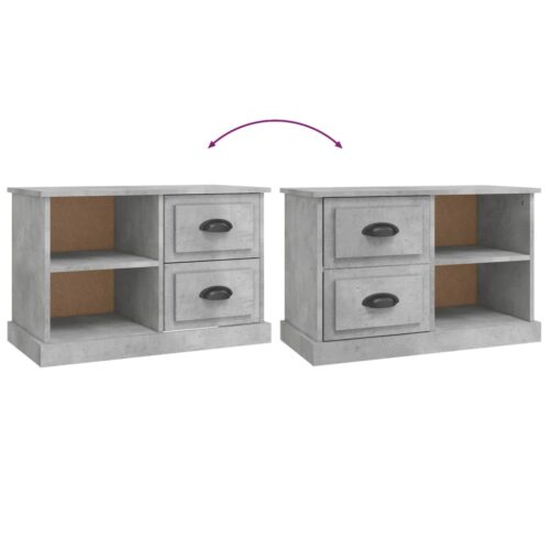 TV Cabinet Concrete Grey 73x35.5x47.5cm Engineered Wood - Image 9