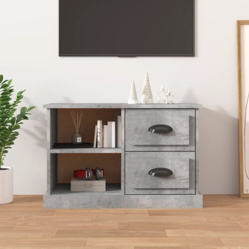 TV Cabinet Concrete Grey 73x35.5x47.5cm Engineered Wood - Image 12