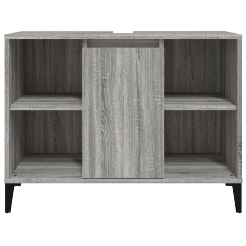 Sink Cabinet Grey Sonoma 80x33x60cm Engineered Wood - Image 6