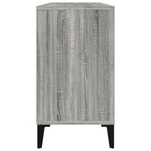 Sink Cabinet Grey Sonoma 80x33x60cm Engineered Wood - Image 8