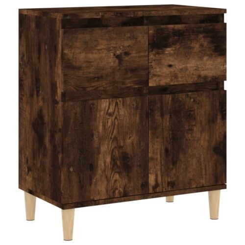 Sideboard Smoked Oak 60x35x70cm Engineered Wood - Image 2