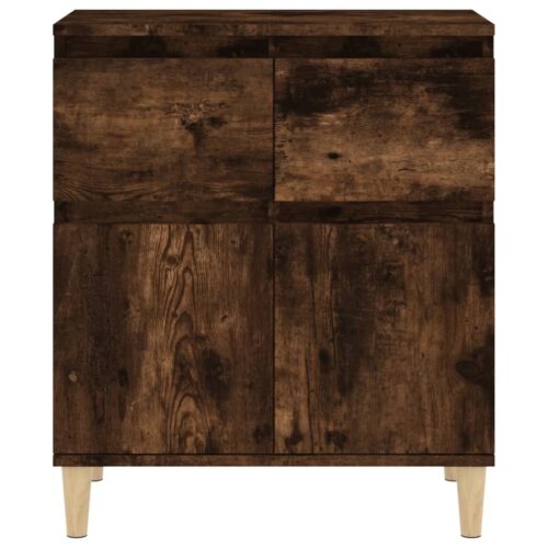 Sideboard Smoked Oak 60x35x70cm Engineered Wood - Image 7