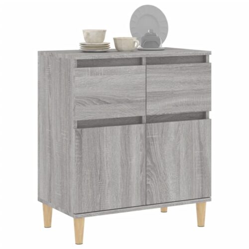 Sideboard Grey Sonoma 60x35x70cm Engineered Wood - Image 4