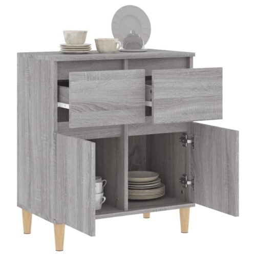 Sideboard Grey Sonoma 60x35x70cm Engineered Wood - Image 5