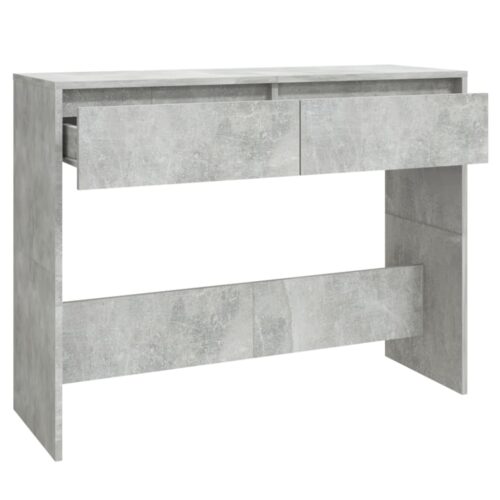 Console Table Concrete Grey 100x35x76.5cm Engineered Wood - Image 6
