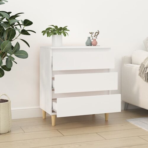 Wooden Buffet Sideboard Cabinet Storage Dresser Drawers Cupboard Table White - Image 3