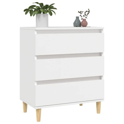 Wooden Buffet Sideboard Cabinet Storage Dresser Drawers Cupboard Table White - Image 4