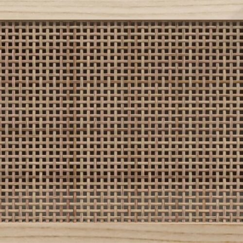 Sideboard White 60x30x70cm Solid Wood Pine Natural Rattan - Image 7