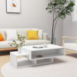 Coffee Table White 105x55x32cm Engineered Wood
