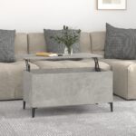 Coffee Table Concrete Grey 90x44.5x45cm Engineered Wood