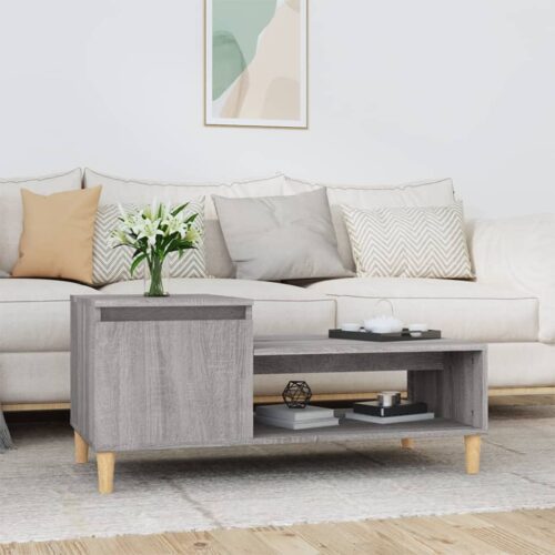 Coffee Table Grey Sonoma 100x50x45cm Engineered Wood