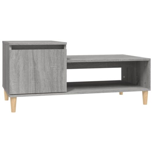 Coffee Table Grey Sonoma 100x50x45cm Engineered Wood - Image 2