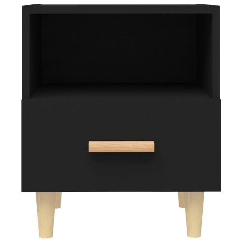 Bedside Cabinets 2pcs Black 40x35x47cm - Image 4