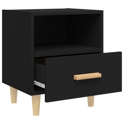 Bedside Cabinets 2pcs Black 40x35x47cm - Image 6