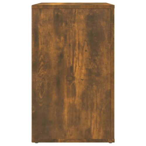 Bedside Cabinet Smoked Oak 50x36x60cm Engineered Wood - Image 8