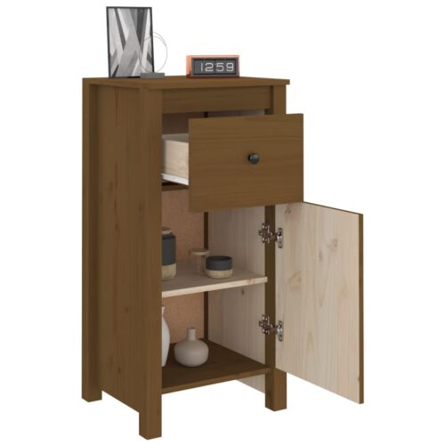 Sideboards 2pcs Honey Brown 40x35x80cm Solid Wood Pine - Image 4