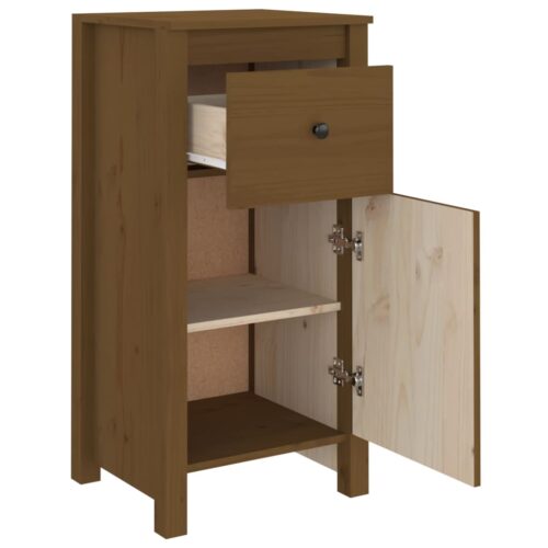 Sideboards 2pcs Honey Brown 40x35x80cm Solid Wood Pine - Image 9