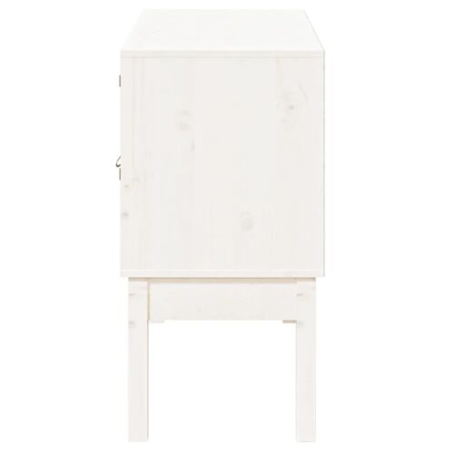 Sideboard White 110x40x78cm Solid Wood Pine - Image 7