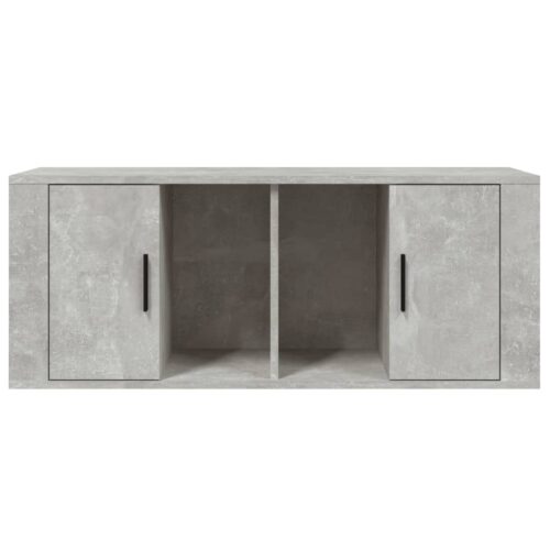 TV Cabinet Concrete Grey 100x35x40cm Engineered Wood - Image 5