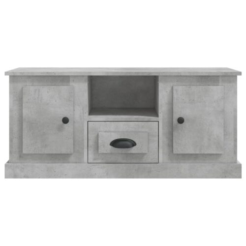 TV Cabinet Concrete Grey 100x35.5x45cm Engineered Wood - Image 6