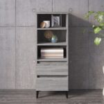 Highboard Grey Sonoma 40x36x110cm Engineered Wood