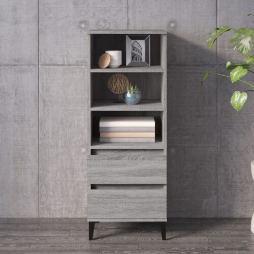 Highboard Grey Sonoma 40x36x110cm Engineered Wood